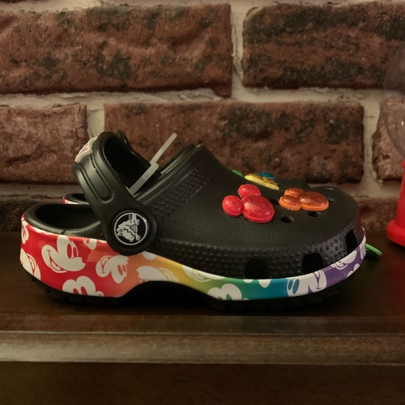 Crocs X Disney Mickey Mouse Rainbow Crocs - Picture 7 of 9
